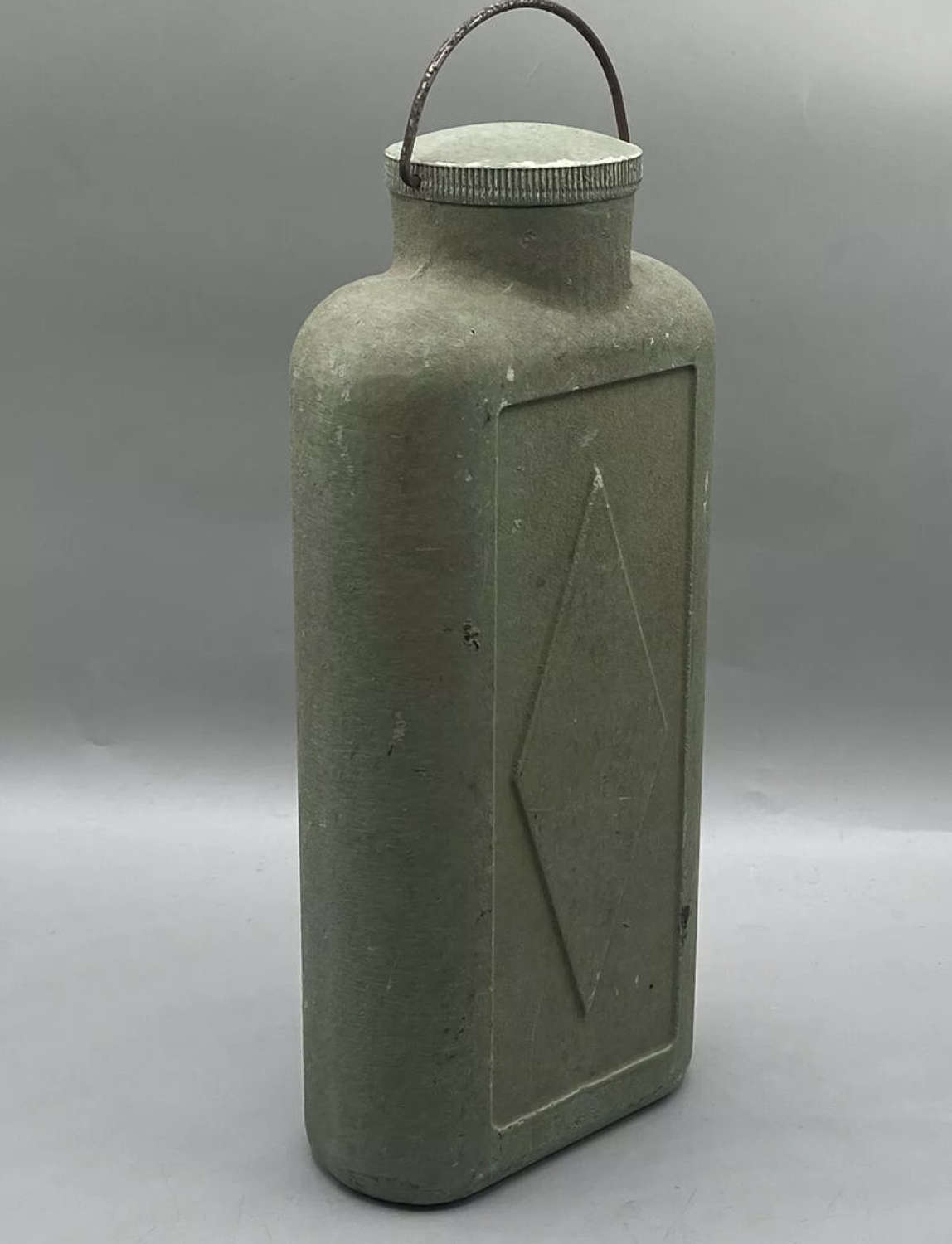 WW2 German Austrian Metal Canteen Screw Lid Bottle Petrol Can