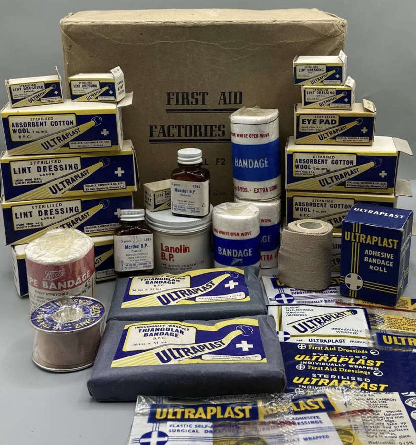 Ww2 British HomeFront Replenishment Full Ultraplast First Aid Kit