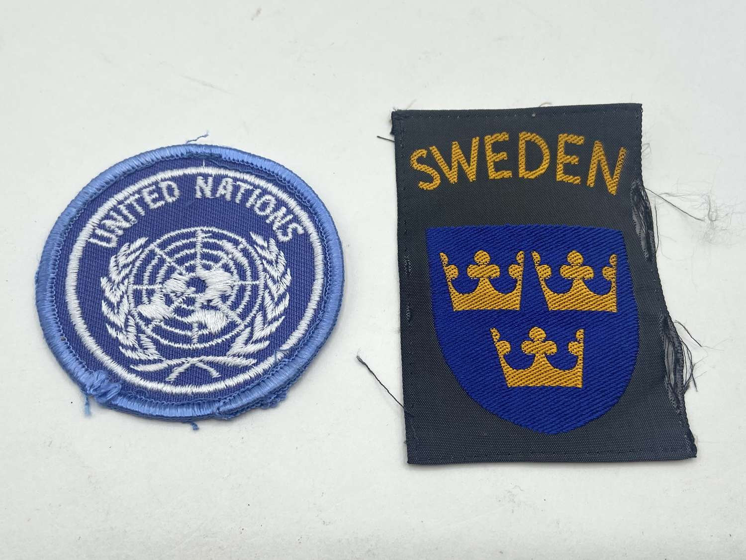 Vintage United Nations Uniform Identification Unissued Patches