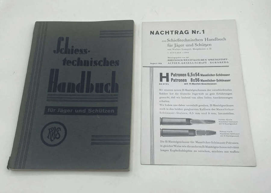 WW2 German Wehrmacht 1934 Technical-Shooting-Manual RWS Hand Book