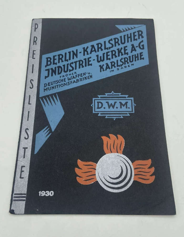 Pre WW2 German-Weapons & Ammunition-Factories Berlin Karlsruher DWM