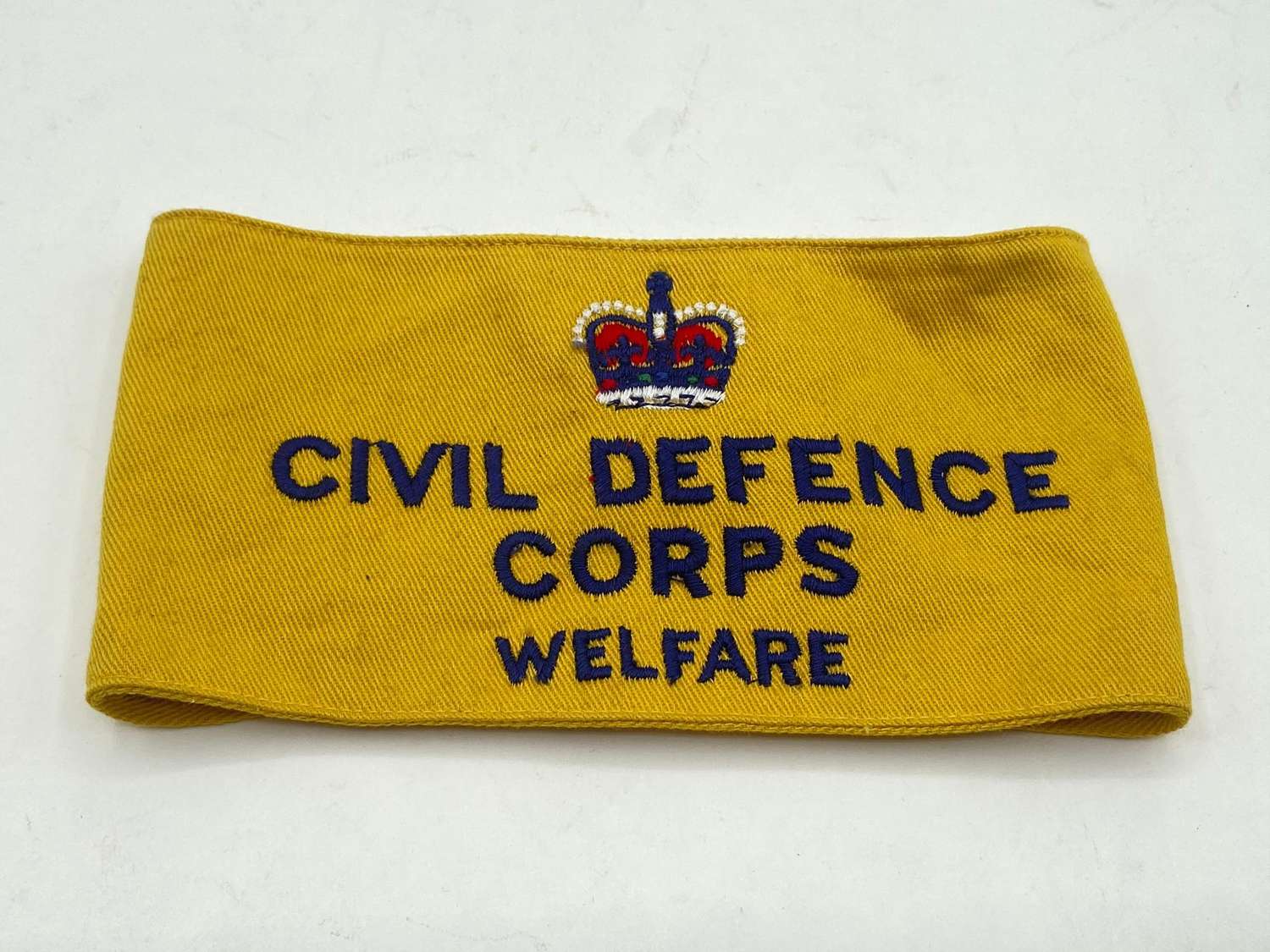 Post WW2 British Civil Defence Corps Welfare Armband By Lewis Falk