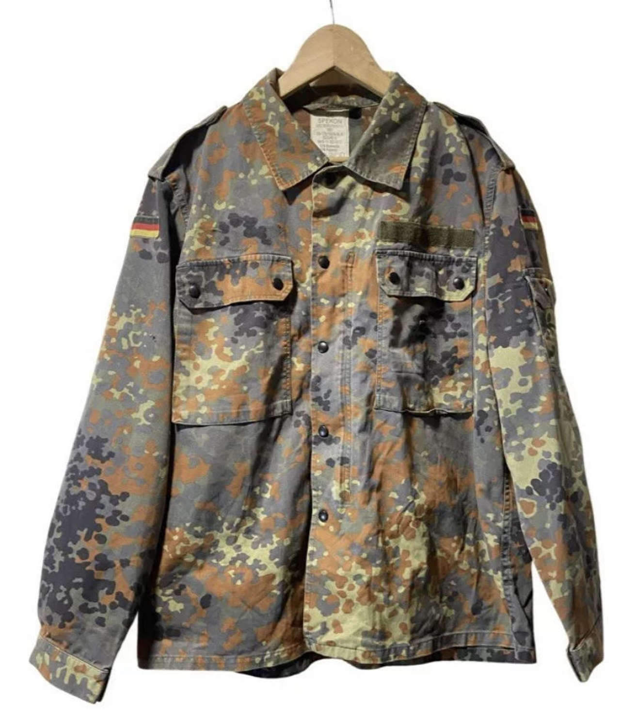 Vintage 1997 German Military GE Spekon Camouflage Camo Jacket Gr.Nr.4