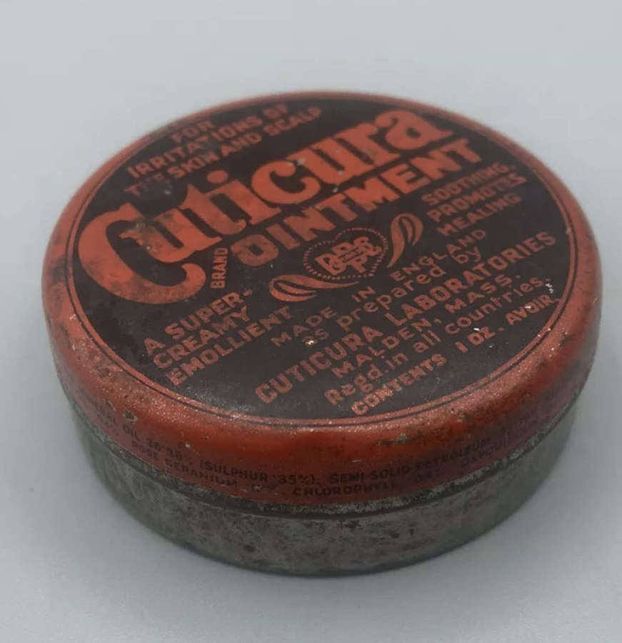WW1 British Home Front Cuticura Brand Ointment For Irritations