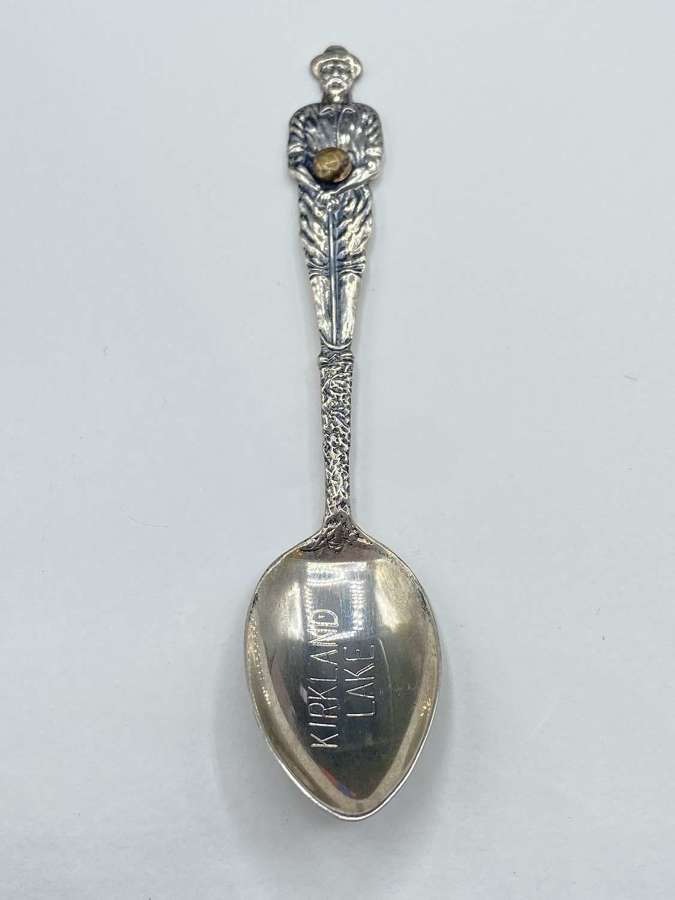 Antique 1920s Sterling Silver Kirkland Lake Canadian Gold Mining Spoon