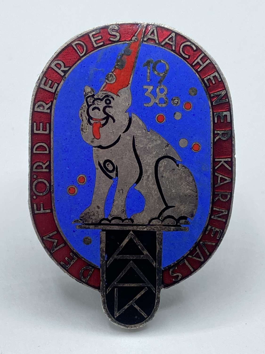 WW2 German 1938 Ausschuss Aachener Karneval AAK Sponsors Badge