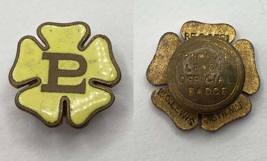 WW2 British Home Front Primrose League Official Mens Button Badge