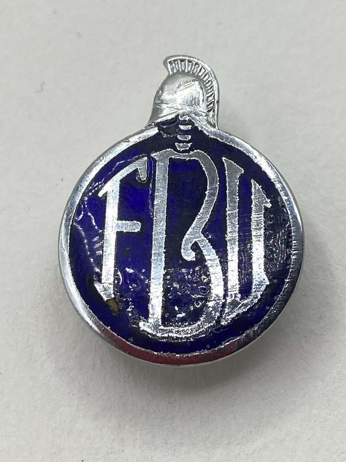 Post 1930s Fire Brigade Union FBU Fireman’s Membership Enamel Badge