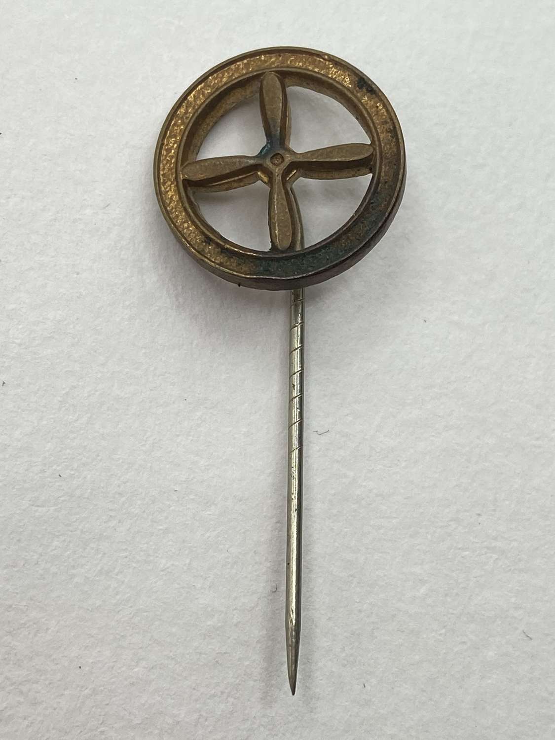 Rare Early WW2 British Royal Air Force RAF Apprentice Wheel Stick Pin