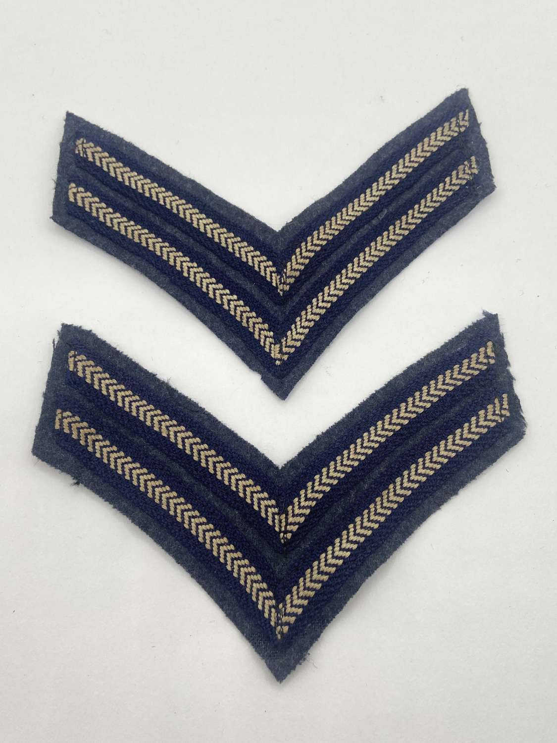 Post WW2 RAF Royal Air Force Corporal's Rank Chevrons Patches
