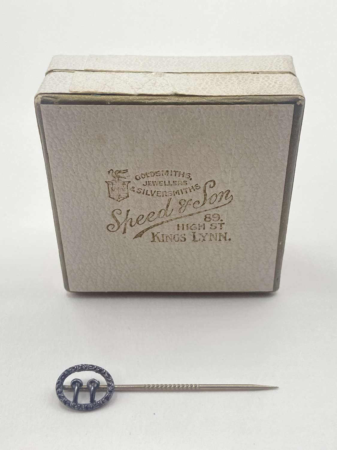 Antique Sterling Silver TCP Detailed Art Nouveau ￼Buckle Stick Pin