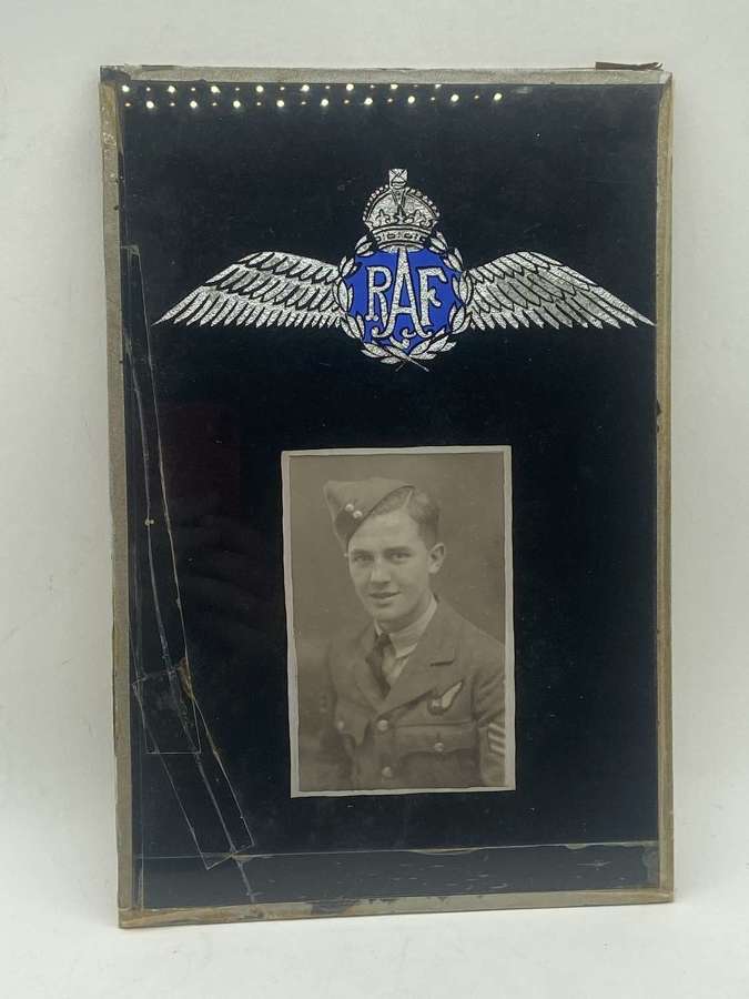 Pre WW2 British Royal Air Force RAF Regimental Air-Gunner Photo Plaque