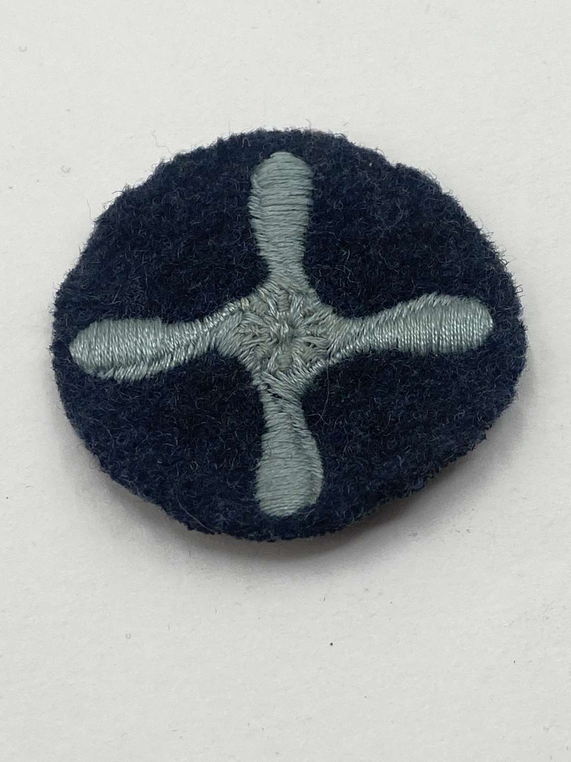 Post WW2 RAF Chief Technician Rank Badge (4-Bladed Propeller) Patch