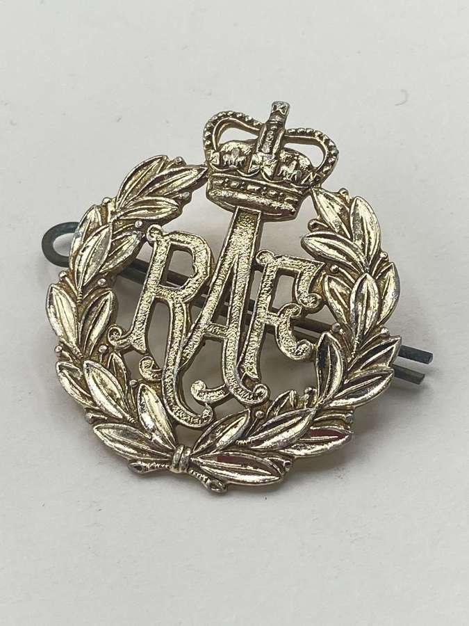 Royal Air Force (R.A.F.) Anodised (Staybrite) Cap Badge By J.R Gaunt