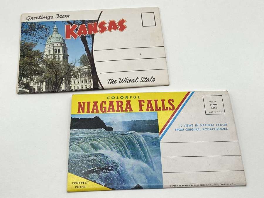 Retro United States Tourist Destination Postcard Albums Niagara Falls