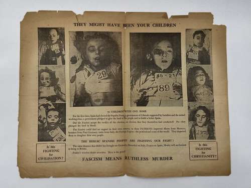 WW2 British Communist Anti Propaganda Leaflet Towards BUF Mosley