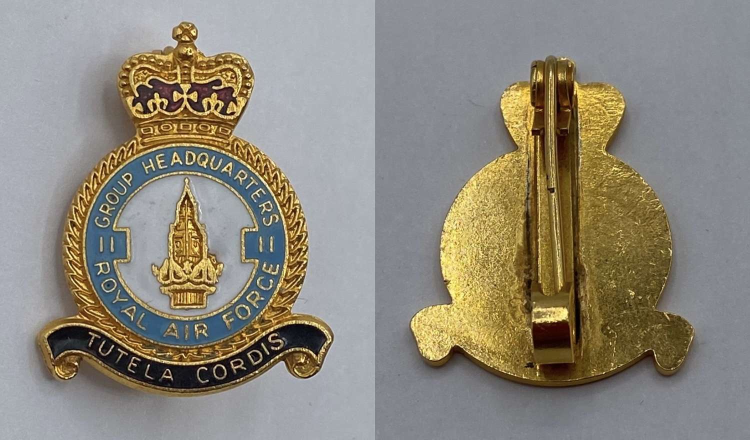 Post WW2 Royal Air Force 11 Group Headquarters Tutela Cordis Badge
