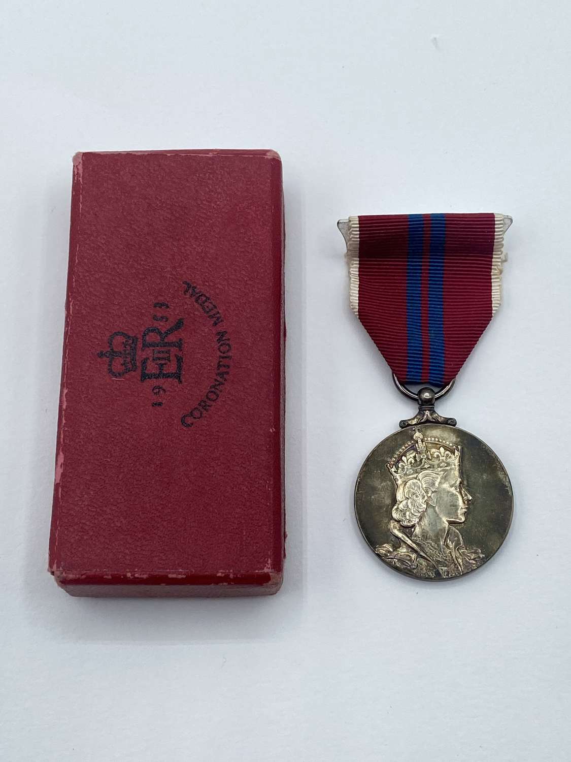 Antique Royal British Coronation Medal Queen Elizabeth II