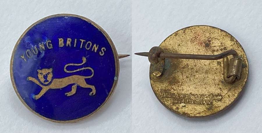 WW2 Young Britons Organisation Junior Conservative Members Badge