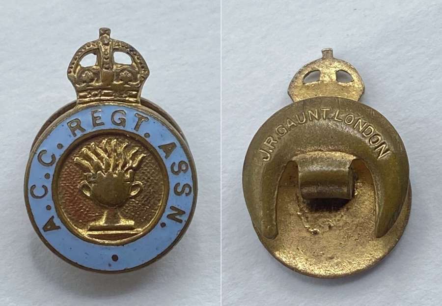 WW2 British Army Catering Corps Association Veterans Badge By JR Gaunt