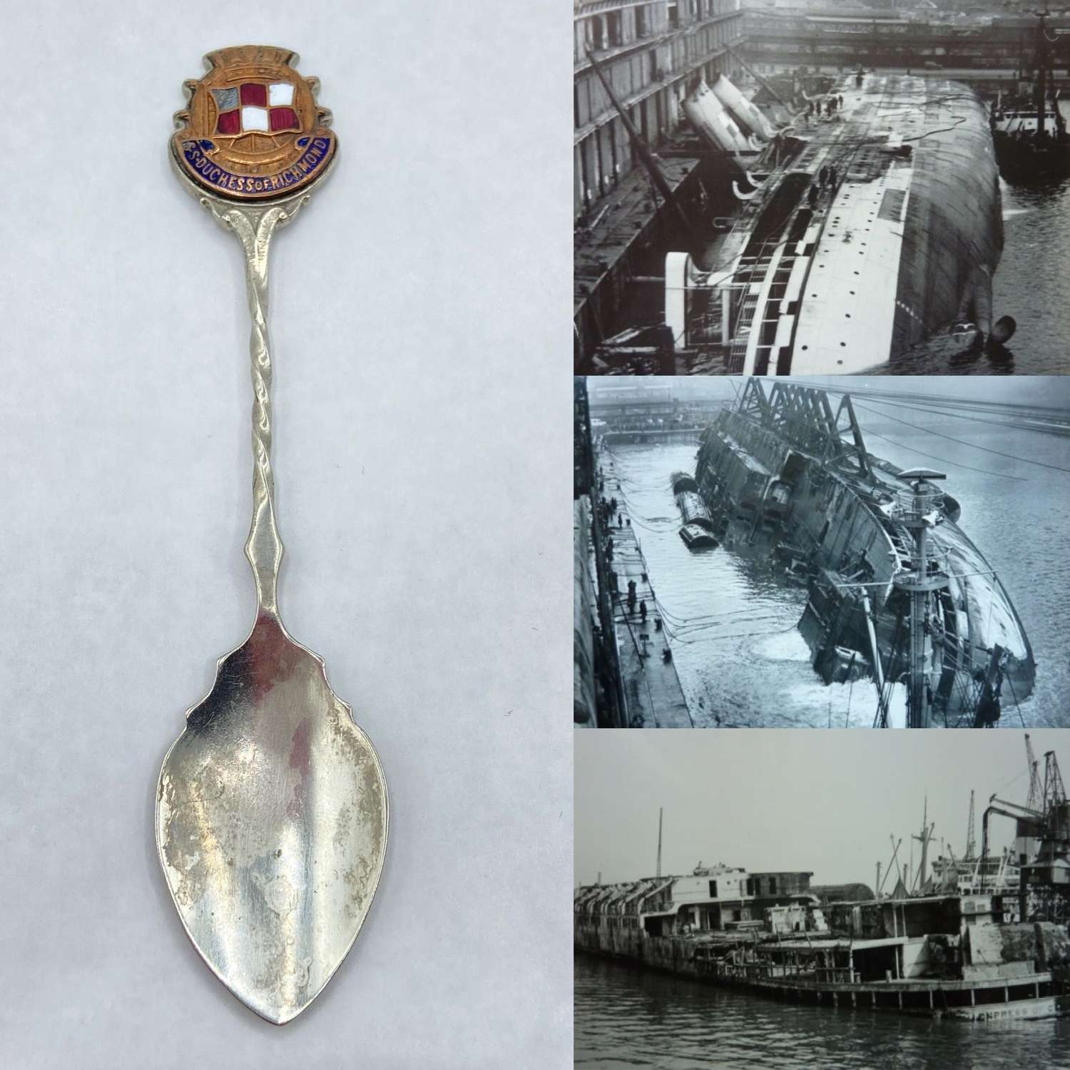 WW2 Canadian Empress Of Canada Troopship- Maiden Voyage Souvenir Spoon