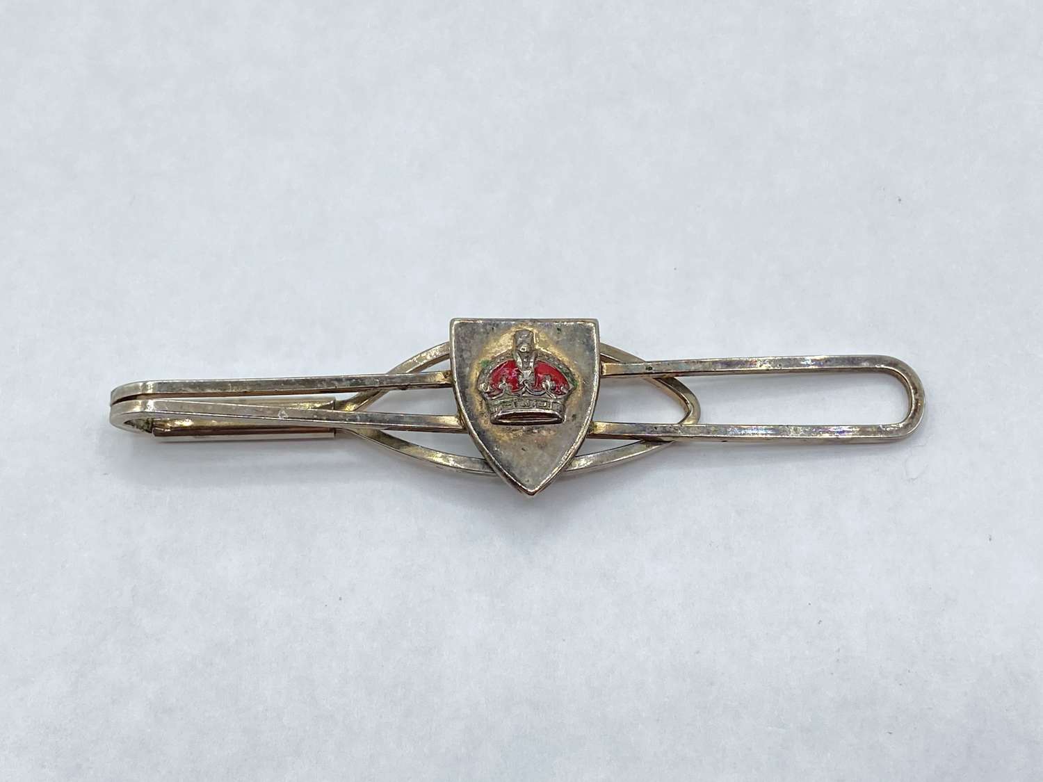 WW2 British Army/ Civilian Fashion Kings Crown Enamel Stratton Tie Pin