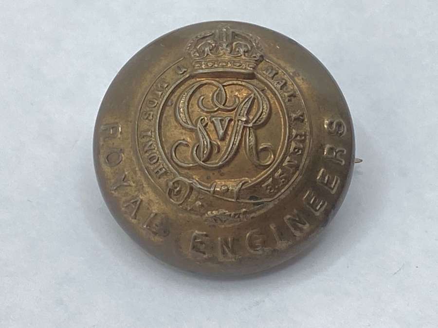 WW2 British Army Modified Royal Engineers Sweetheart Button Badge