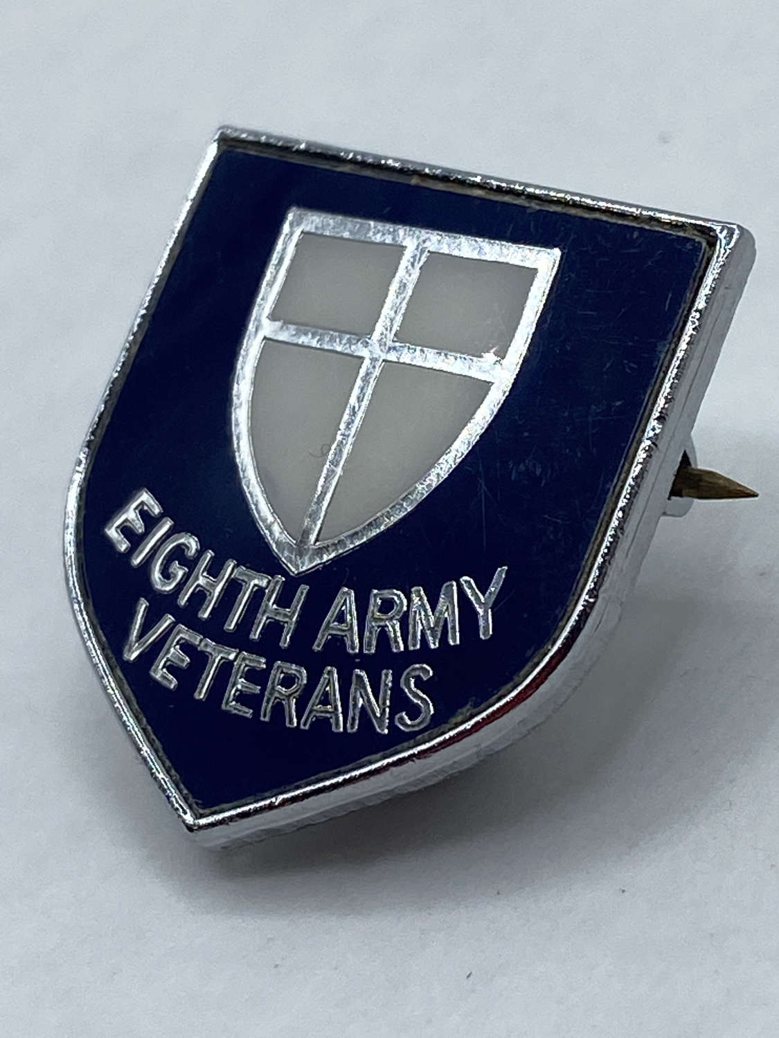 Vintage Eighth 8th Army Veterans Members Badge by Olympic Trophies