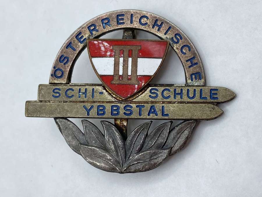 1950s österreichische Schischule Mariazell Austrian Ski School Badge