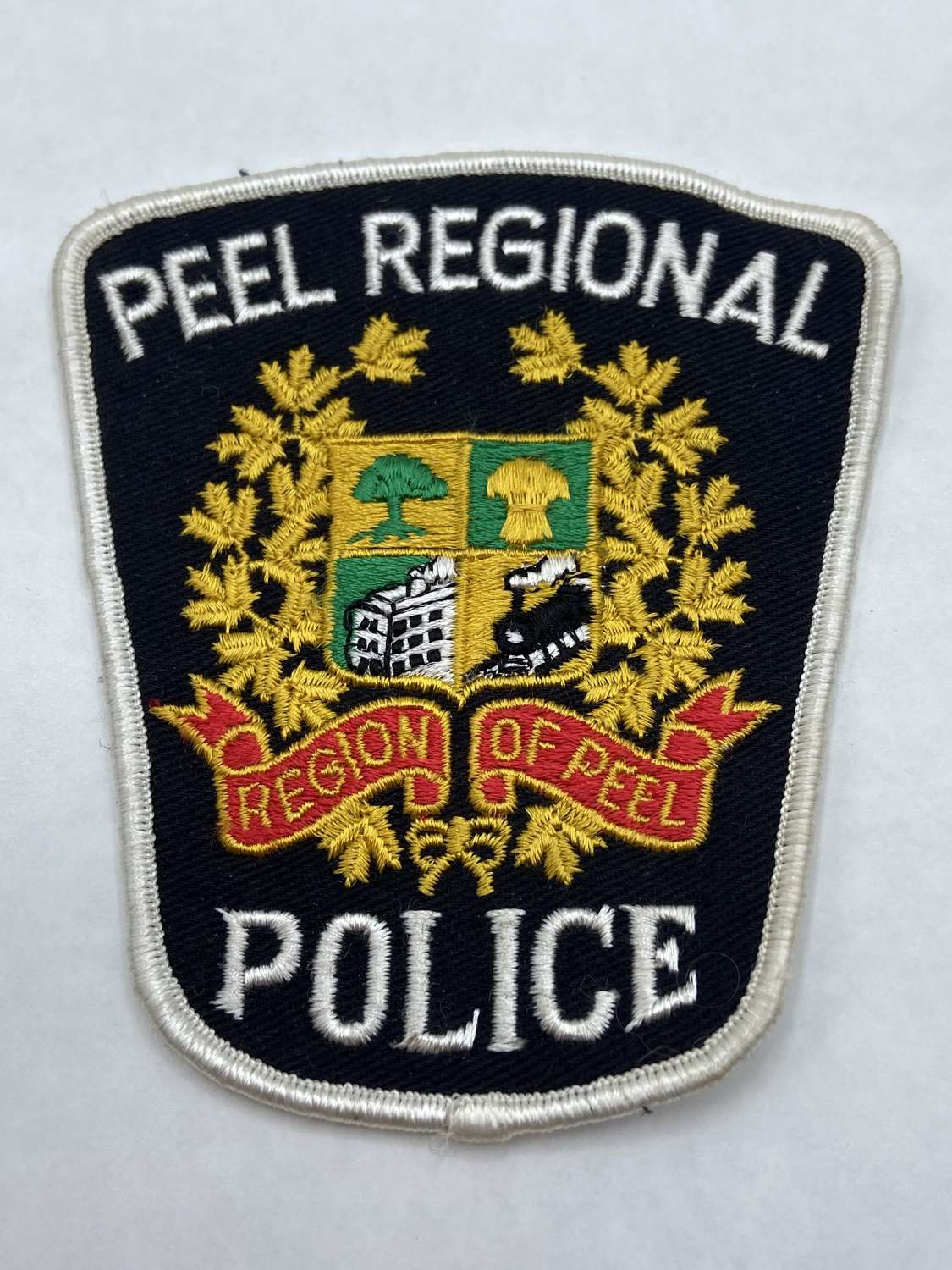 Vintage 1990s Peel Regional Canada Police Patch