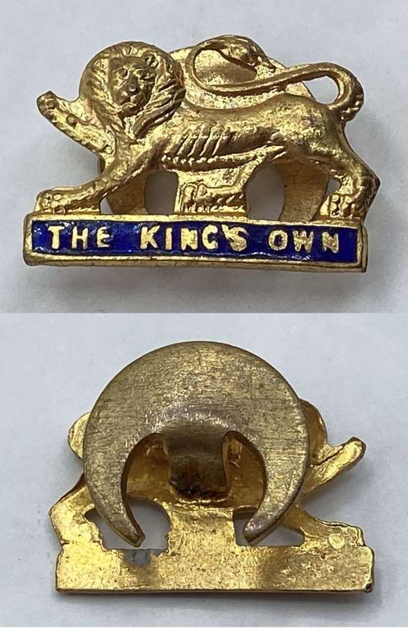 WW2 British Army King's Own Royal Regiment Lancaster Enamel Badge