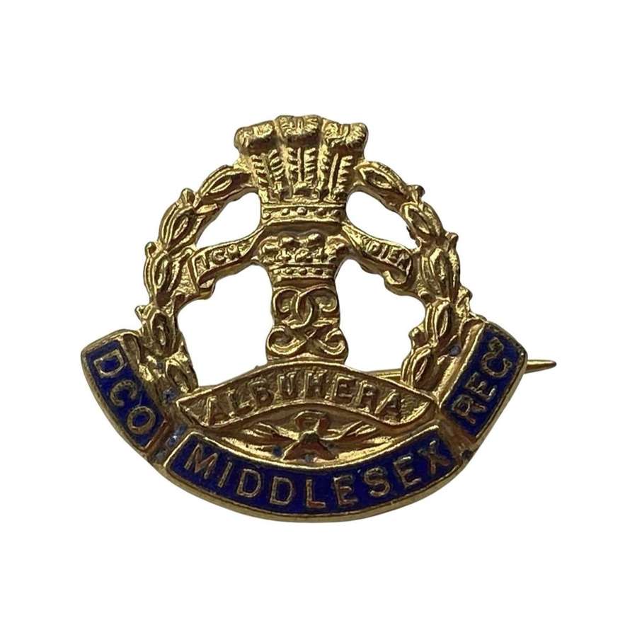WW2 British Army Middlesex Regiment Sweetheart Veterans Badge