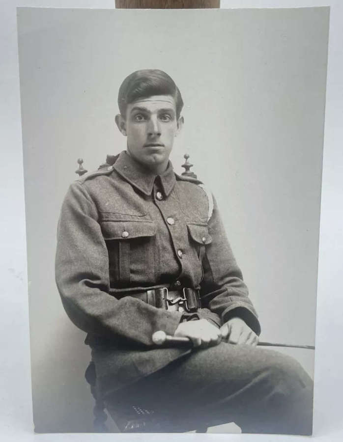 WW1 WW2 British Officer Portrait Photograph