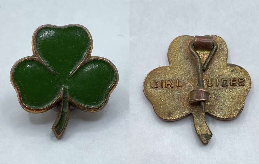 Vintage Girls Guides Marked Trefoil Year 2 Proficiency Enamel Badge