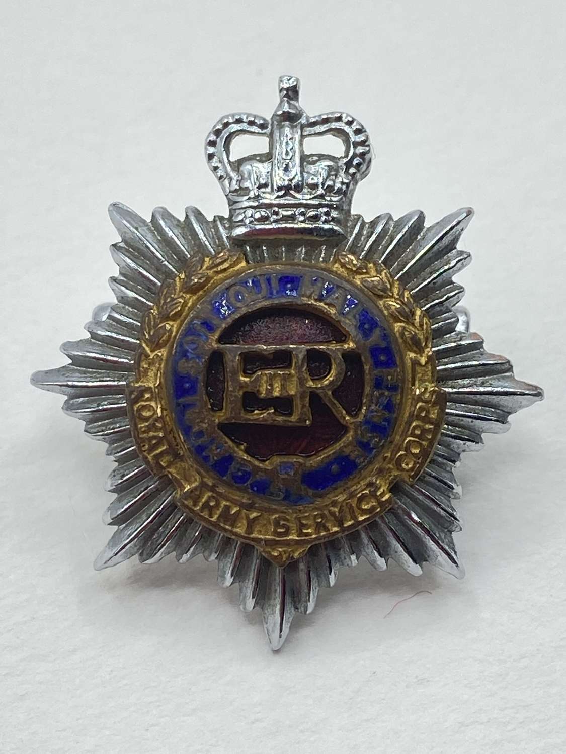 Post WW2 Royal Army Service Corps (RASC) Officers Collar Badge