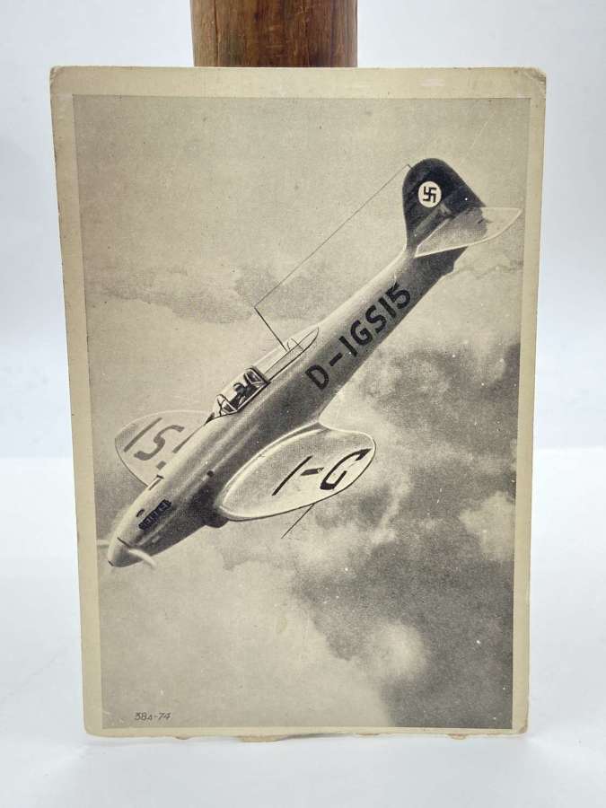 WW2 RAF Royal Air Force Valentines Postcard German Heinkel D-IGS15