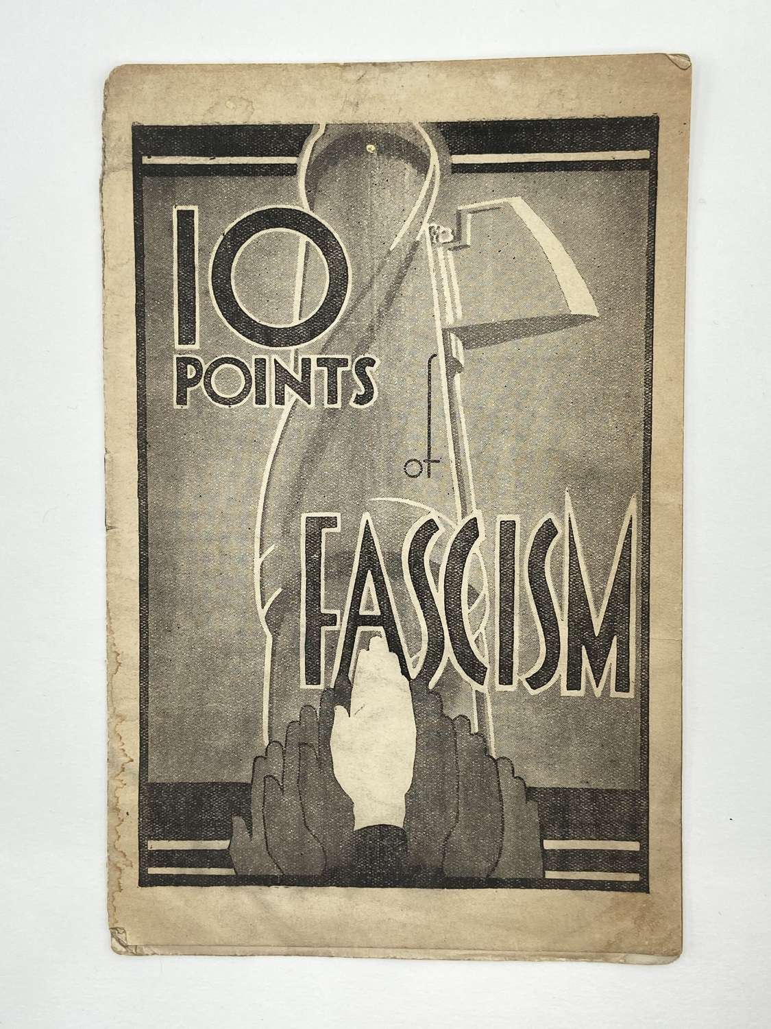 WW2 British Union Of Fascist BUF 10 Points Of Fascism Leaflet