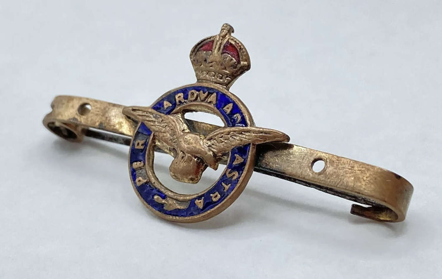 WWI To WW2 Royal Air Force RAF Gilt Pattern Sweetheart Brooch Badge