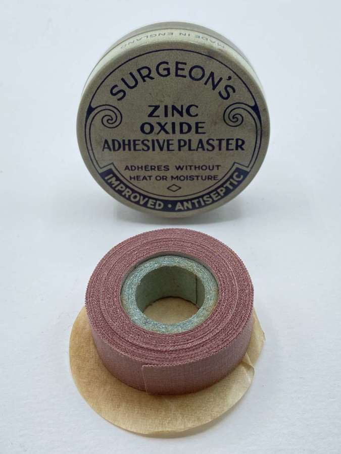 WW2 British Pharmaceutical Home Front Zinc Oxide Adhesive Plaster