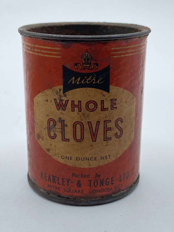 WW1 British Home Front Groceries  Kearley & Tonge Whole Cloves Unused