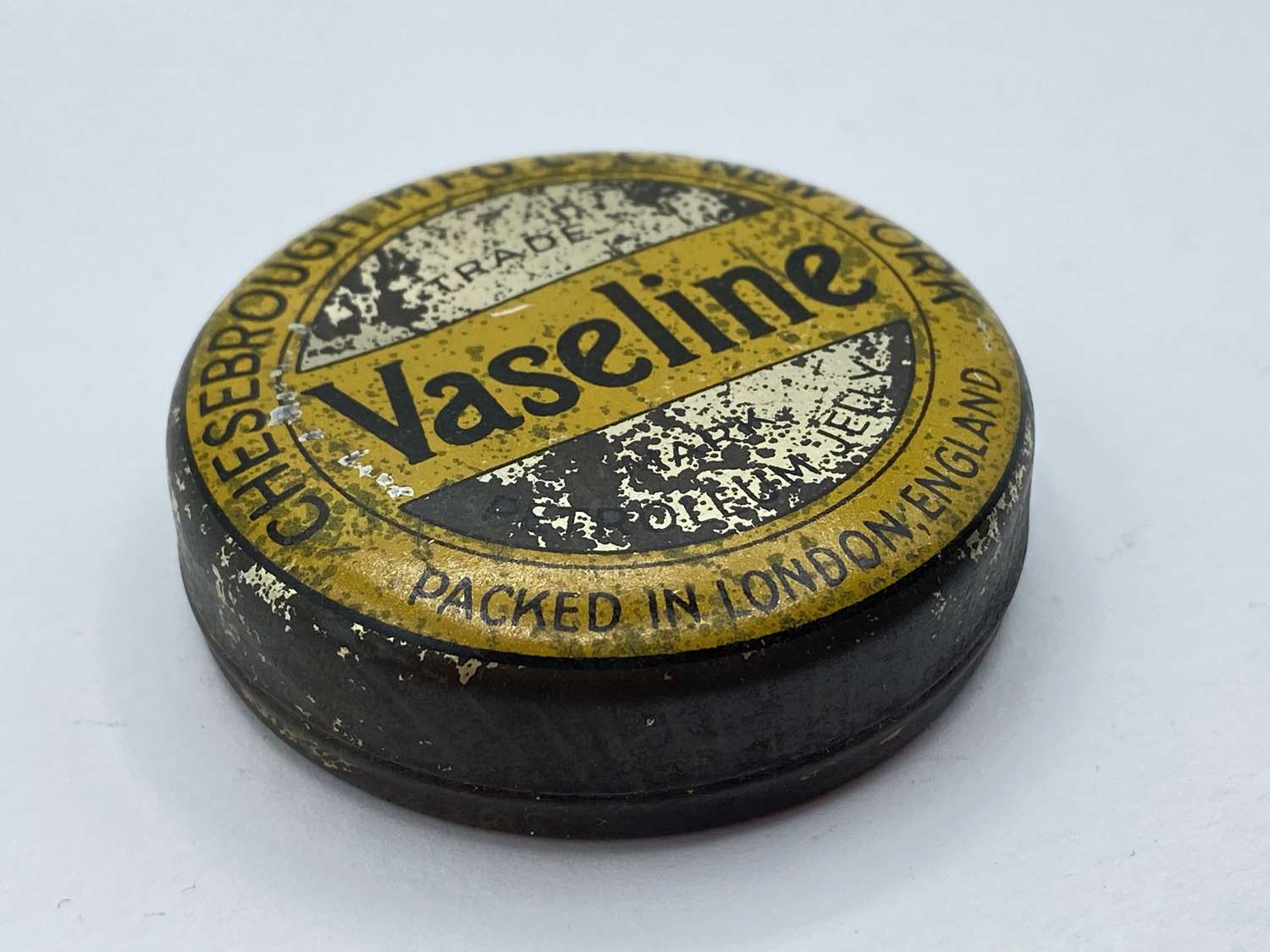 WW1 Period British Pharmaceutical Home Front & Army Vaseline Tin