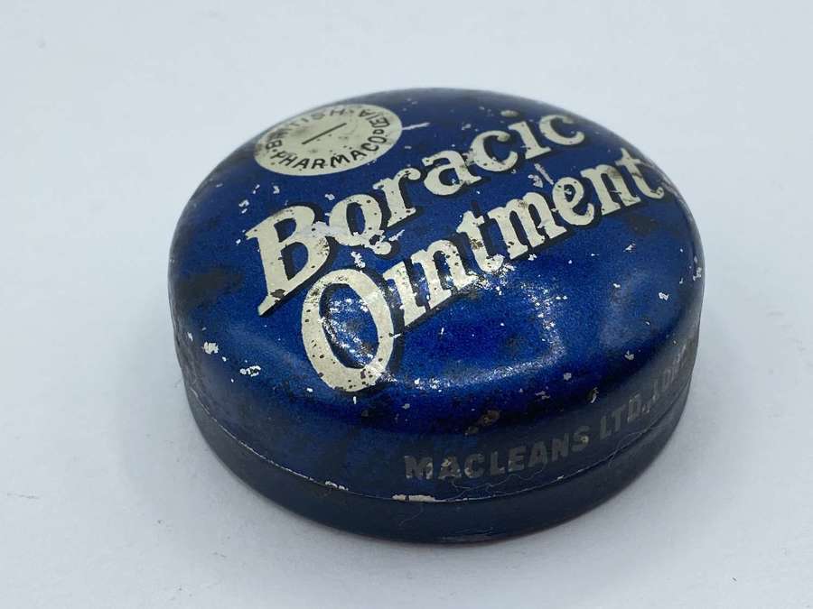 WW2 Period British Pharmaceutical Home Front Boracic Ointment Macleans