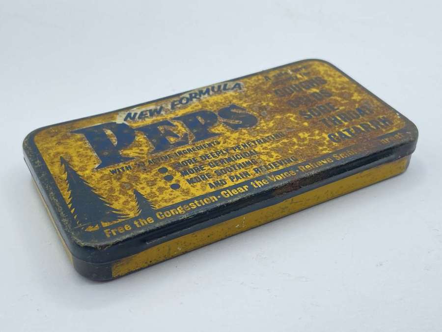 WW2 Period British Pharmaceutical Home Front Peps Tin & Contents