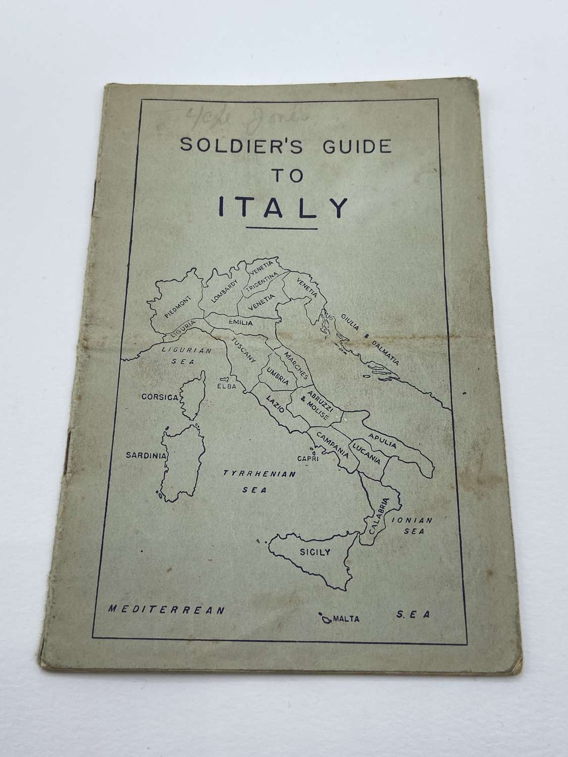 WW2 British & American Soldiers Guide To Italy Information Booklet
