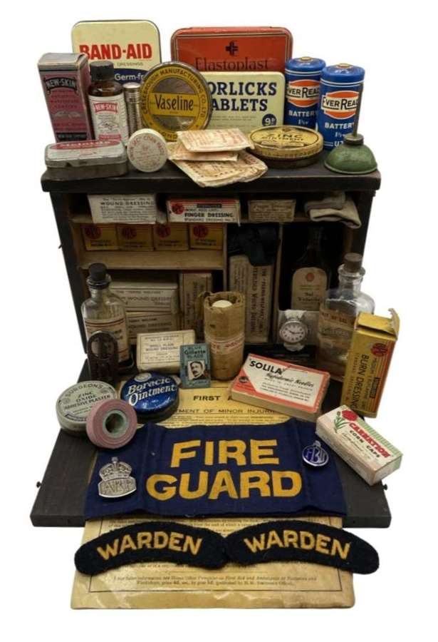 WW2 British Factory Department Home Office Complete First Aid Kit