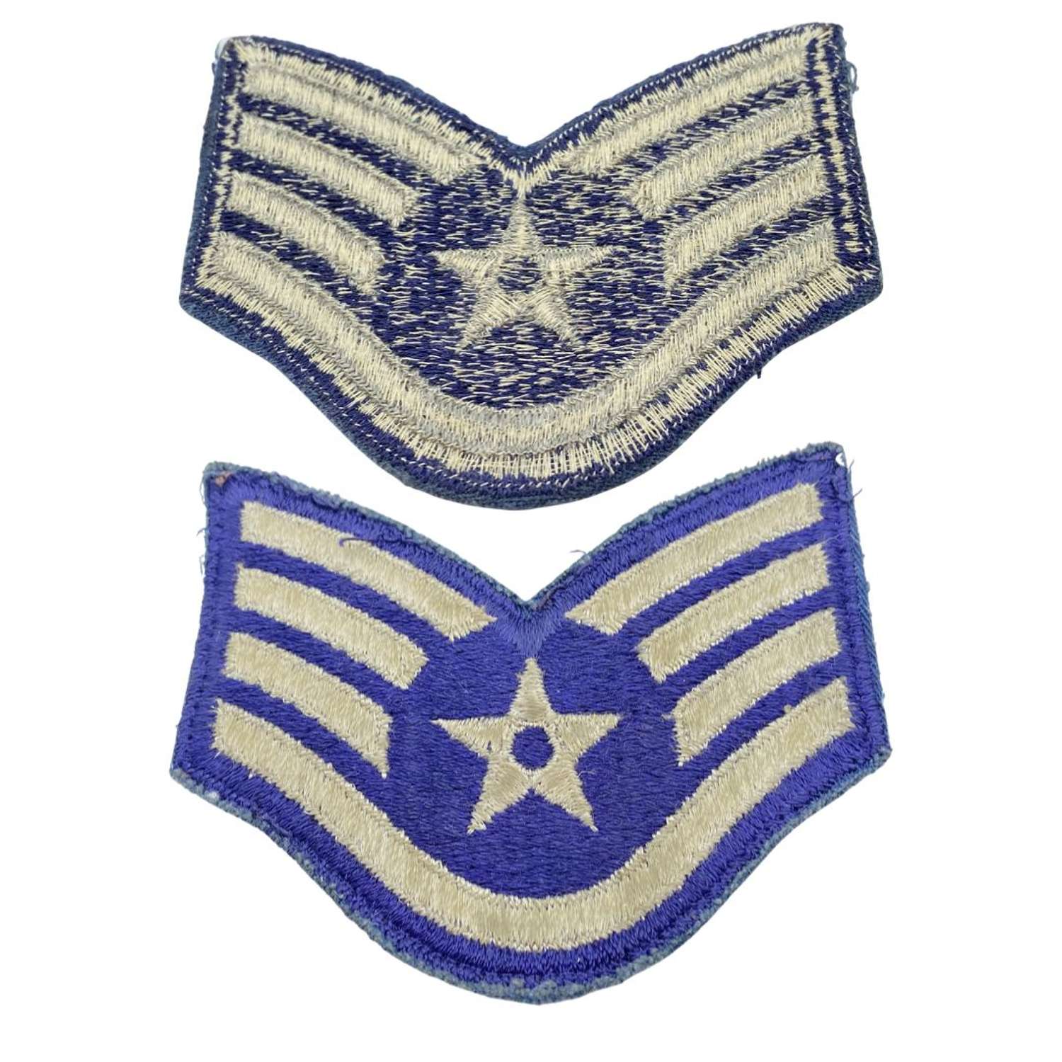 Post WW2 1976-93 USAF Air Force Rank Patch Staff Sergeant E-5 Patch