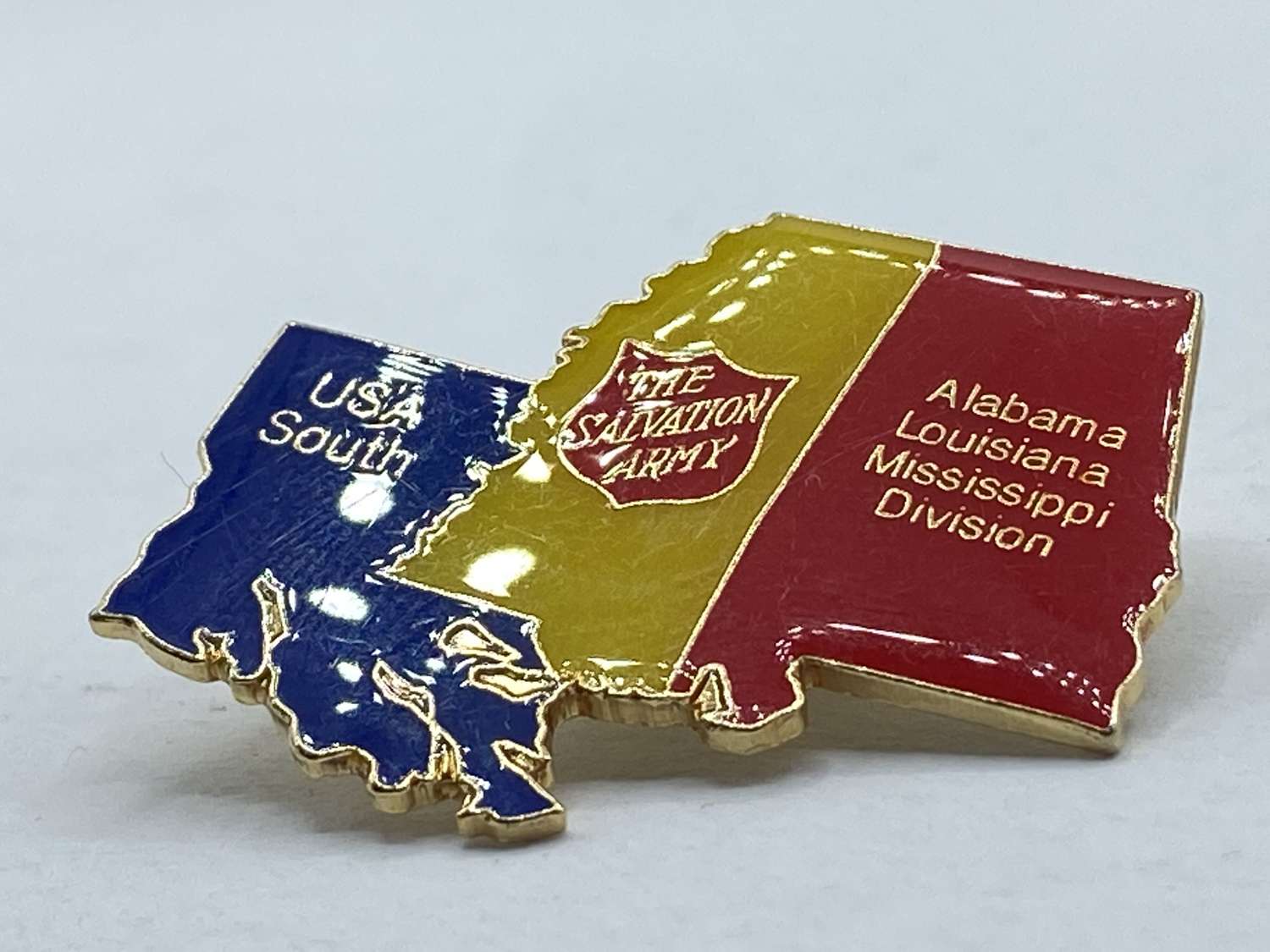 Vintage THE SALVATION ARMY USA South Pin Alabama Louisiana Mississippi