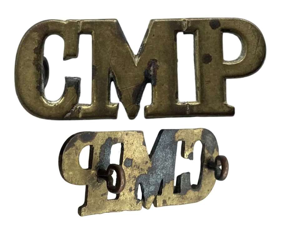 Ww1 British Army CMP Corps Of Military-Police MP Thick Shoulder Title