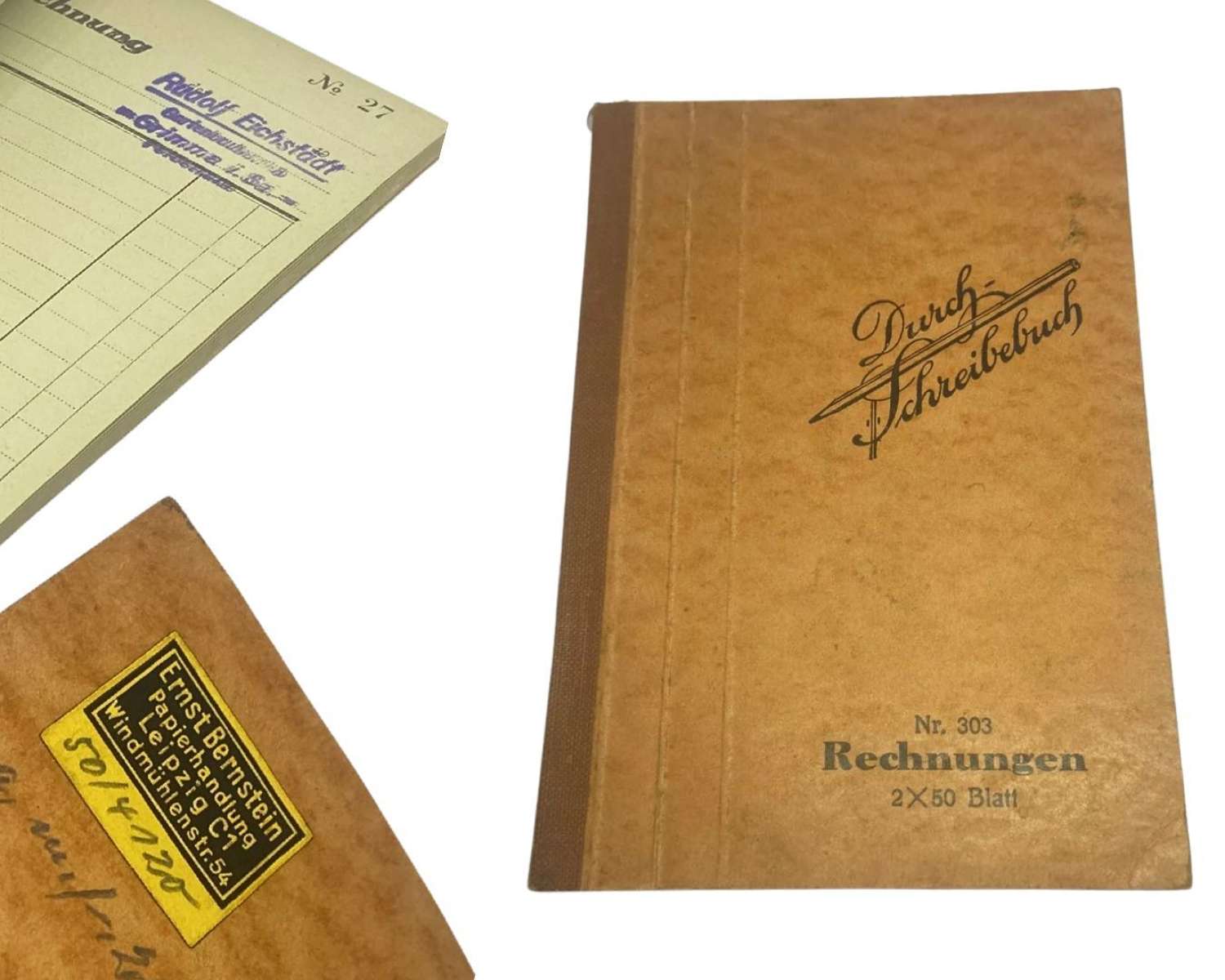 Original & Complete Unused WW2 1930s German Civilian Receipt Book