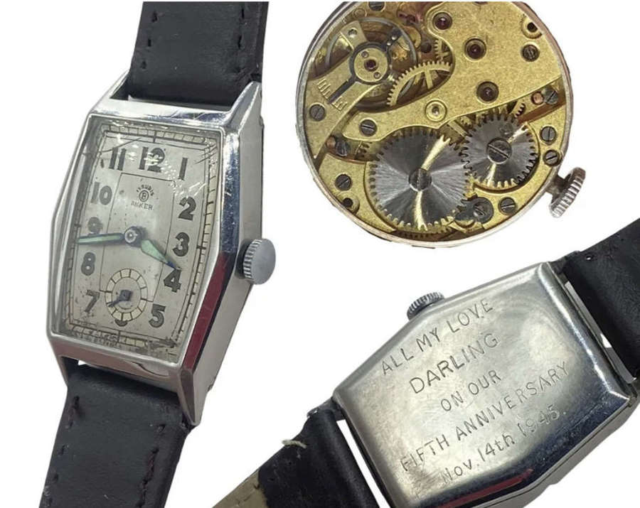 WW2 British Army Anker 15 Rubis Working Wrist Watch
